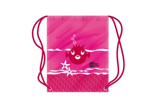 Drawstring bag BECO SEALIFE 96067 4 pink Rožinė Drawstring bag BECO SEALIFE 96067 4 pink