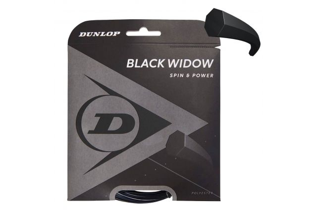 Naciągi tenisowe DUNLOP Black Widow 1.31mm Naciągi tenisowe DUNLOP Black Widow 1.31mm