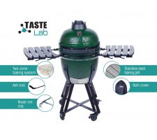 Ceramiczny Grill Kamado TasteLab 45.7 cm Zielony