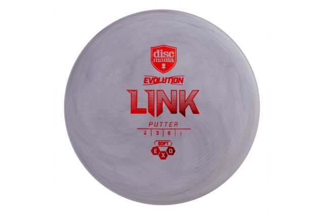 Dysk do disc golfu DISCMANIA Putter SOFT EXO LINK Evolution Grey DYSK DO DISC GOLFU Putter SOFT EXO LINK Evolution Grey